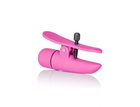 Wibrujące klamry na sutki Nipplettes Calexotics różowe 7 cm - 5