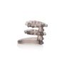 Pierścień erekcyjny Support Master Double Pleasure szary TPR 6.3 cm - 2