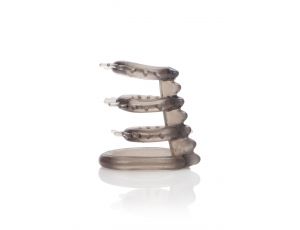 Pierścień erekcyjny Support Master Triple Ticklers Calexotics szary 6.3 cm