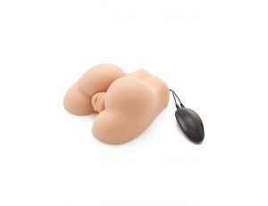 Masturbator wibrujący Fat Ass Fucker Hidden Desire jasna skóra 20 cm