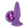 Korek analny Glams Gem Plug fioletowy silikonowy 10.5 cm - 2