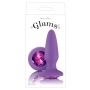 Korek analny Glams Gem Plug fioletowy silikonowy 10.5 cm - 3