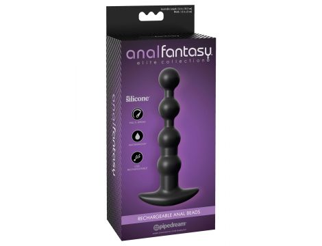 Rechargeable Anal Beads Black - 2