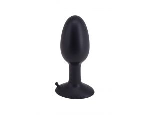 Korek analny silikonowy Roll Play Medium czarny 10 cm