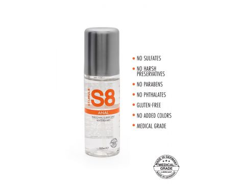 Lubrykant analny S8 na bazie wody 125 ml naturalny - 2