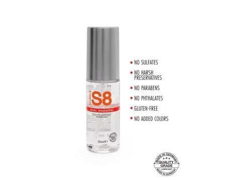 Lubrykant analny rozgrzewający S8 50 ml - 2