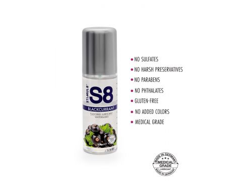 Lubrykant smakowy S8 o smaku czarnej porzeczki 125 ml - 2