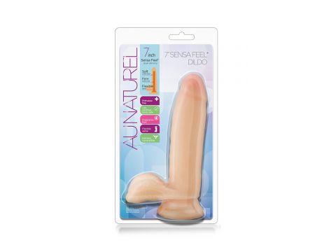 Realistyczne dildo Blush Au Naturel 18 cm beżowe - 3