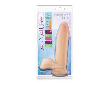 Realistyczne dildo Blush Au Naturel 18 cm beżowe - 2