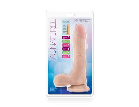 Realistyczne dildo Blush Au Naturel 22 cm TPE z przyssawką - 4