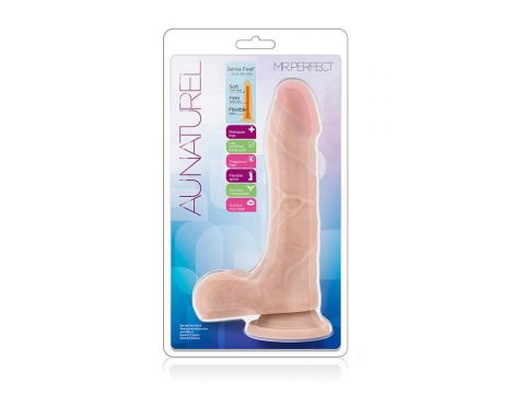 Realistyczne dildo Blush Au Naturel 22 cm TPE z przyssawką