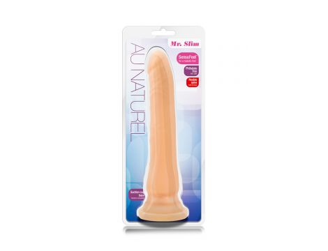 Dildo realistyczne Au Naturel Mr Slim beżowe z przyssawką - 4