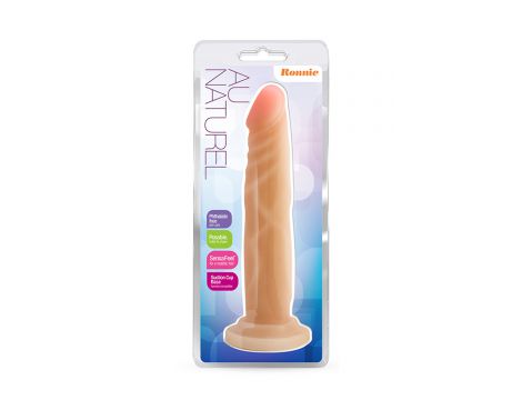 Dildo realistyczne z cyberskóry Blush Au Naturel Ronnie beżowe 19 cm - 4
