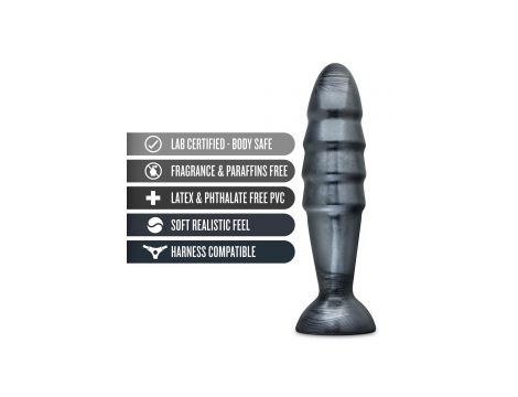 Korek analny Jet Destructor Blush carbon metaliczny 27 cm - 6