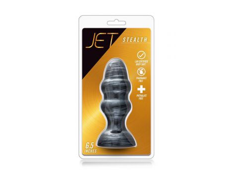Korek analny Blush Jet Stealth czarny karbon metaliczny 16 cm