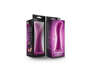 Dildo silikonowe zakrzywione Blush Temptasia Bellatrix śliwkowe 15 cm