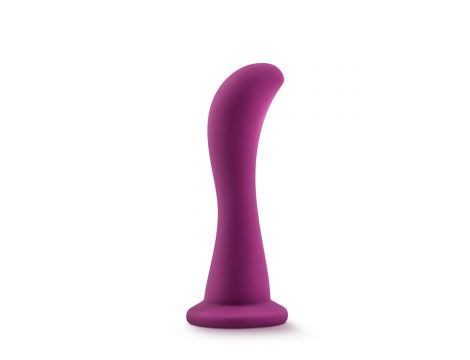 Dildo silikonowe zakrzywione Blush Temptasia Bellatrix śliwkowe 15 cm - 2