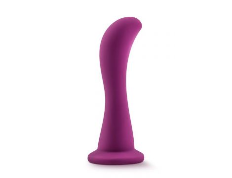 Dildo silikonowe zakrzywione Blush Temptasia Bellatrix śliwkowe 15 cm - 3