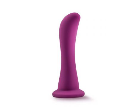 Dildo silikonowe zakrzywione Blush Temptasia Bellatrix śliwkowe 15 cm - 6