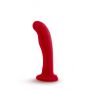 Dildo silikonowe Temptasia Jezebel czerwone z przyssawką 15 cm - 3