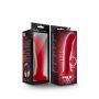 Dildo silikonowe Temptasia Jezebel czerwone z przyssawką 15 cm - 2