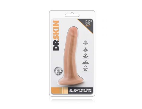 Dildo z przyssawką Dr Skin Blush 5,5 cala PVC - 2