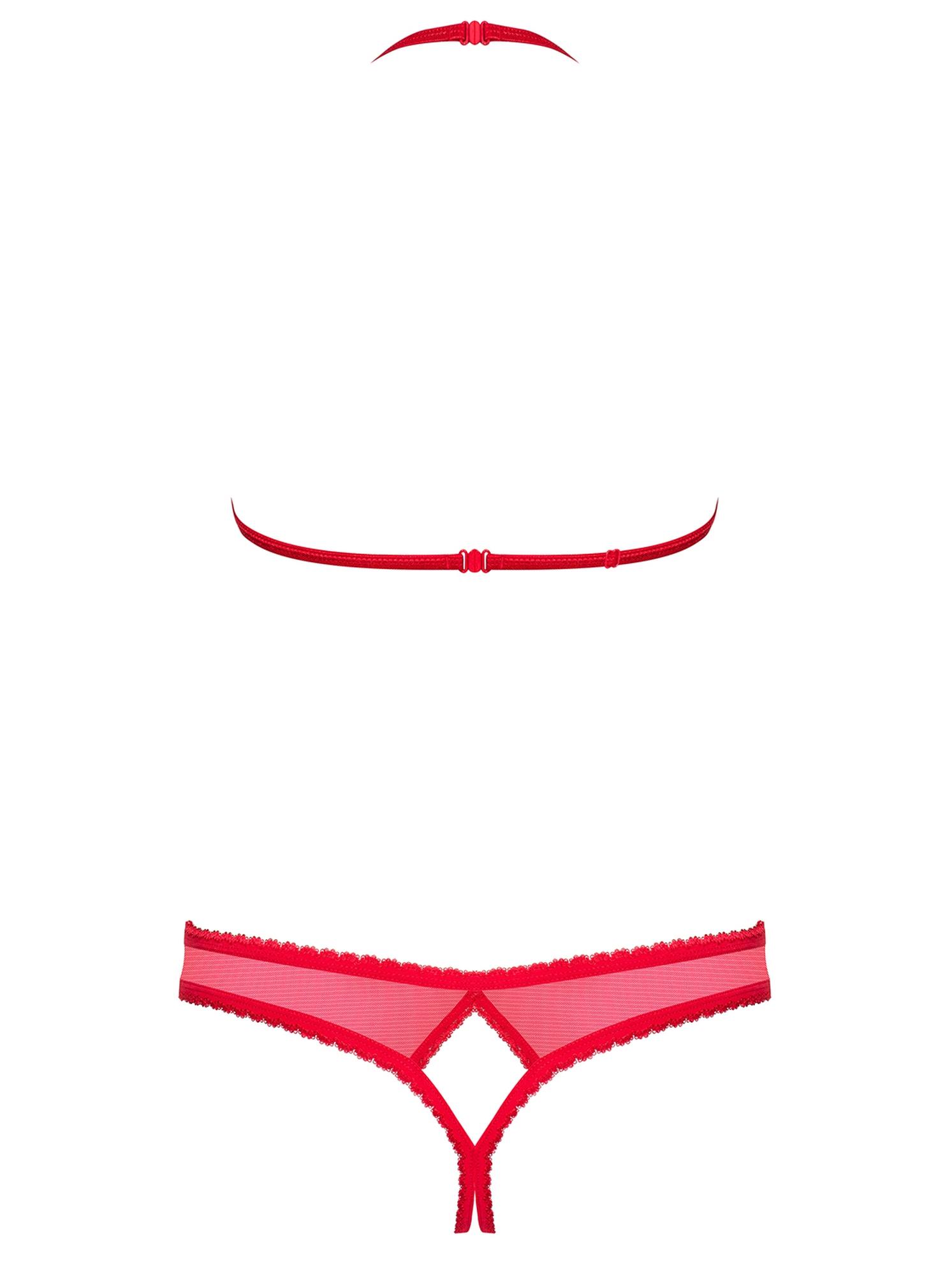 komplet biustonosz stringi obsessive 870-sec-3 s/m