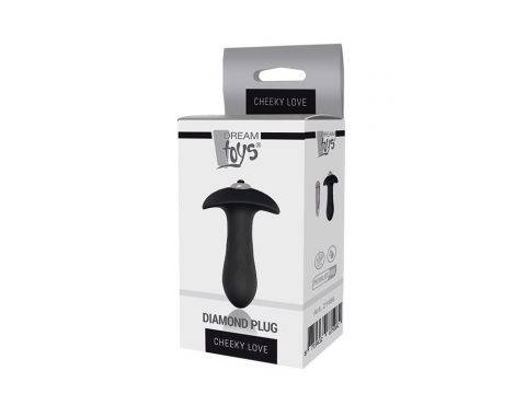 Korek analny wibrujący Cheeky Love silikonowy single speed 3 cm - 2
