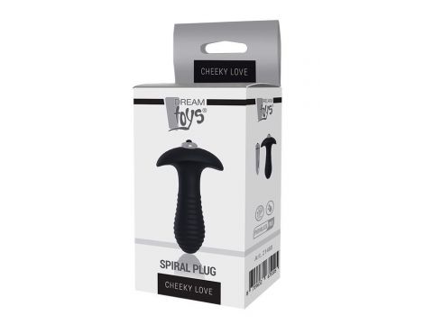 Wibrujący korek analny Cheeky Love spiralny silikonowy - 2