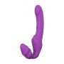 Strapon z wibracją bez ramiączek Double Dipper fioletowy Dream Toys - 3