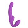 Strapon z wibracją bez ramiączek Double Dipper fioletowy Dream Toys - 6
