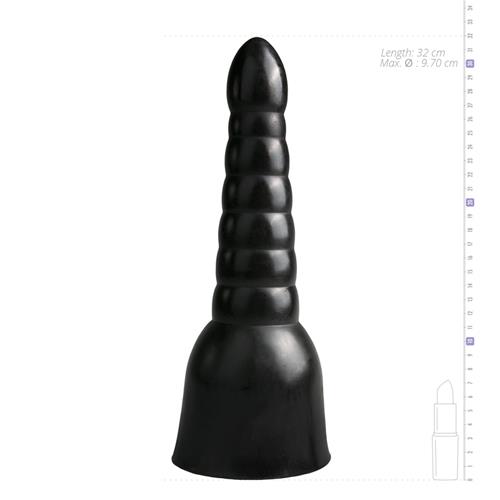 dildo all black 33.5 cm