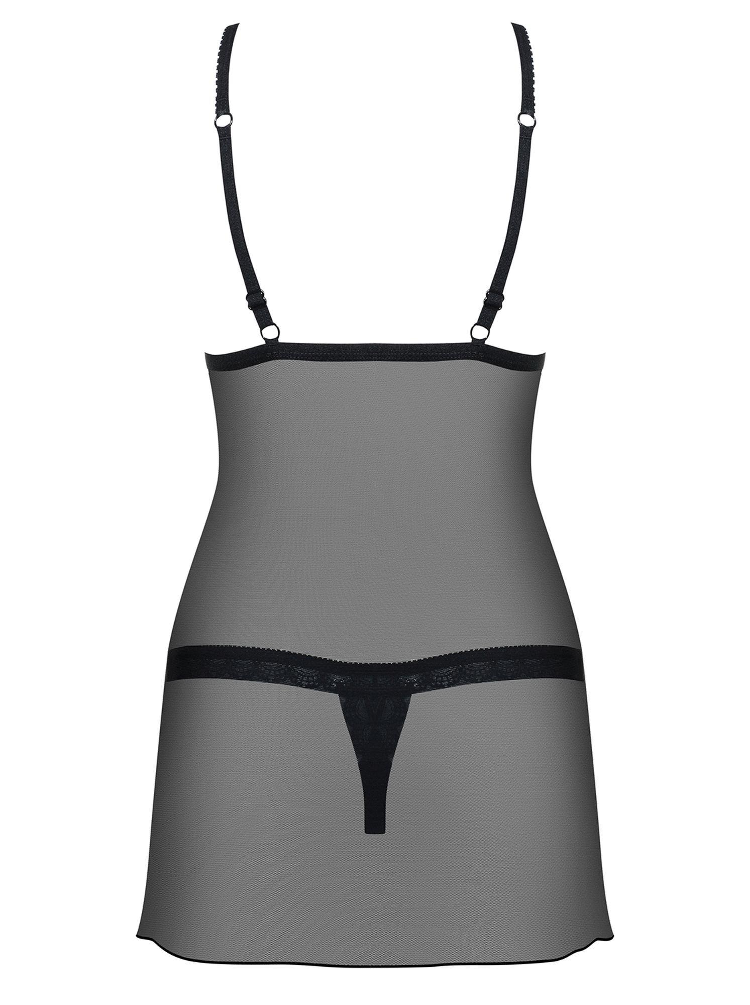 komplet prześwituje koszulka stringi obsessive s/m