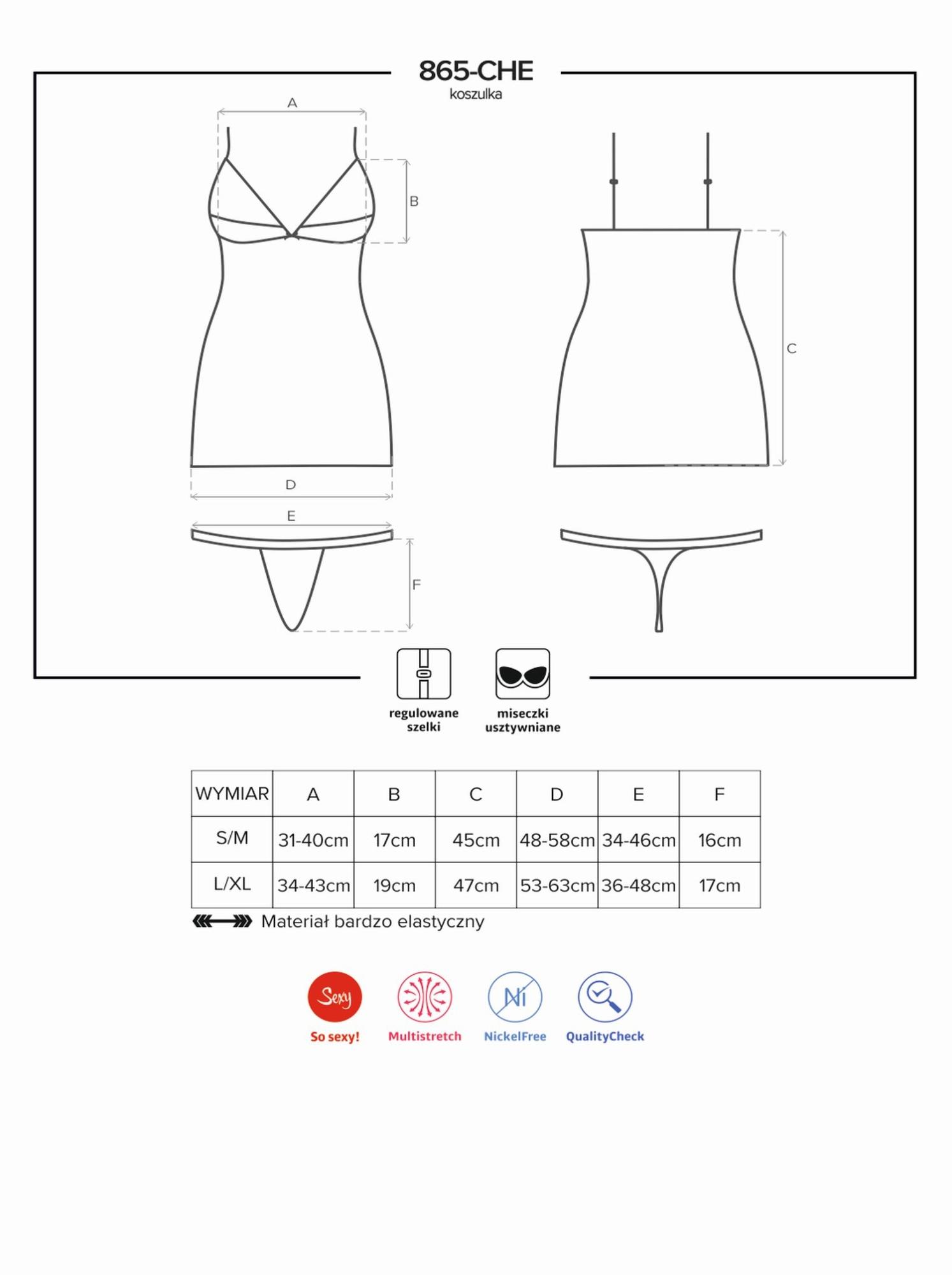 komplet prześwituje koszulka stringi obsessive s/m