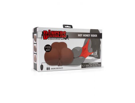 Masturbator wibrujący Hot Honey Rider Hidden Desire brązowy 16.5 cm - 2