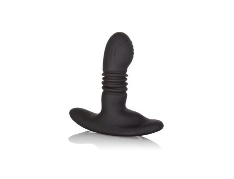 Wibrujący plug analny Eclipse Calexotics czarny 9.5 cm