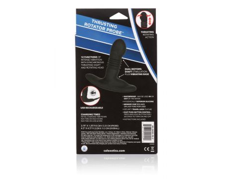 Wibrujący plug analny Eclipse Calexotics czarny 9.5 cm - 3