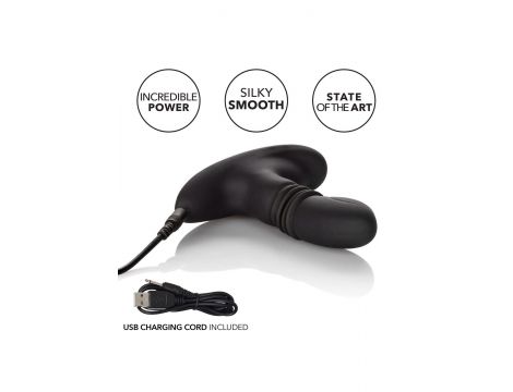 Wibrujący plug analny Eclipse Calexotics czarny 9.5 cm - 6