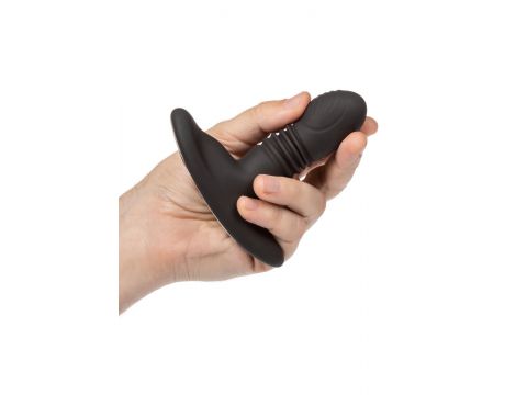 Wibrujący plug analny Eclipse Calexotics czarny 9.5 cm - 7