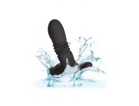 Wibrujący plug analny Eclipse Calexotics czarny 9.5 cm - 8