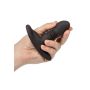 Wibrujący plug analny Eclipse Calexotics czarny 9.5 cm - 8