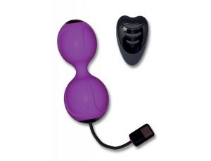Kulki Kegel wibrujące Alive fioletowe z pilotem USB