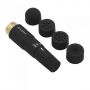 Wibrator mini Toyz4lovers z 4 nasadkami wodoodporny 10 cm - 3