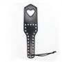 Packa skórzana Heart Paddle Toyz4lovers czarna - 2