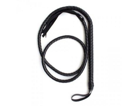 Pejcz skórzany Indy Whip czarny Toyz4lovers