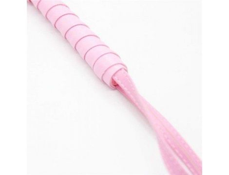 Pejcz skórzany Squash z frędzlami różowy Toyz4lovers - 3