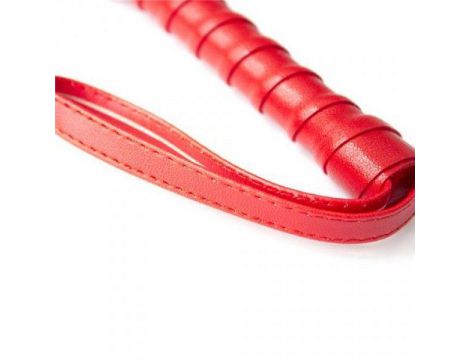 Pejcz skórzany Squash z frędzlami czerwony Toyz4lovers - 2
