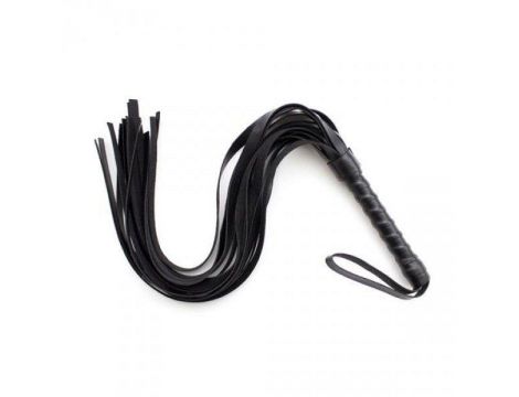 Pejcz skórzany z frędzlami Squash Whip czarny Toyz4lovers - 3