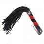 Pejcz skórzany z frędzlami Line Whip czarny - 4