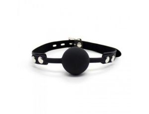Knebel-Ball Gag + Block (nero)